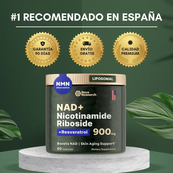 ¡NAD+ RESVERATROL - Recarga tu energía, rejuvenece tus células y potencia tu mente!