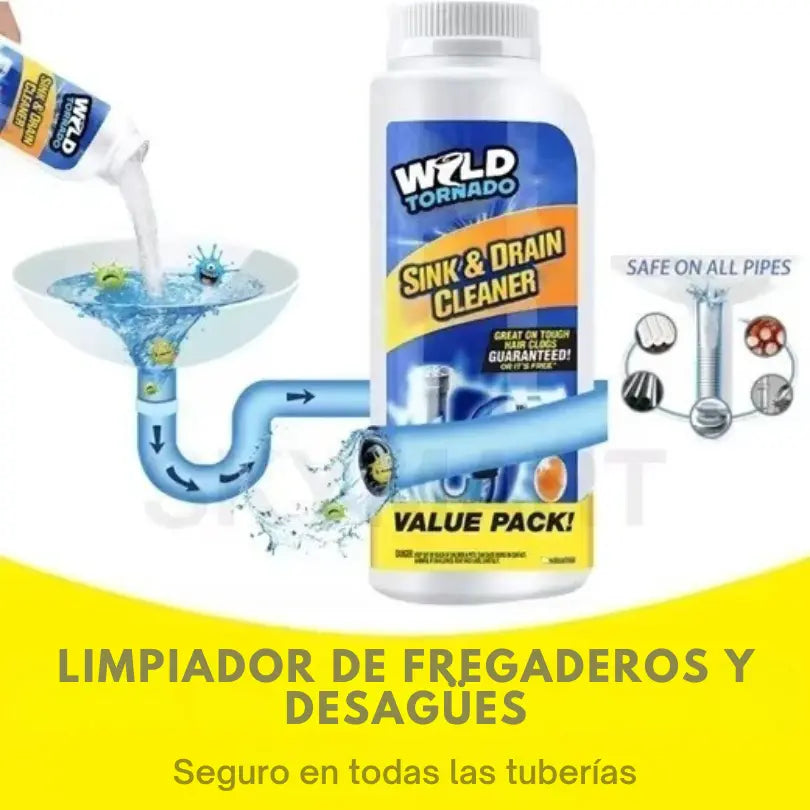 TuboClean® Poder químico seguro para un hogar sin obstrucciones