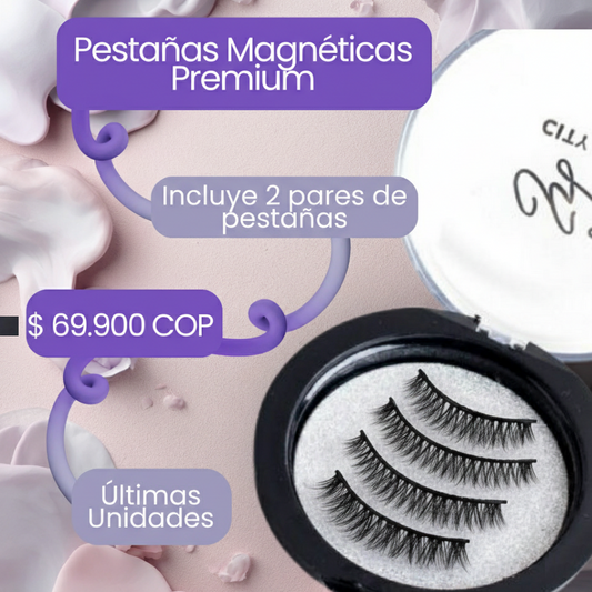 Pestañas Magnéticas Premium con 3 Imanes — Mirada perfecta en segundos, sin pegamento ni complicaciones