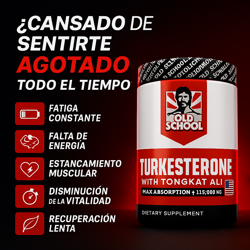 TURKESTERONA OLD SCHOOL 2×1 – Vitalidad masculina, deseo renovado y energía real!